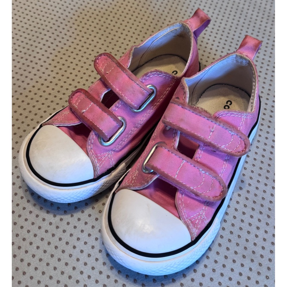 Converse Chuck Taylor All Star Pink Canvas Infant Shoes 709447F Size 9 Toddler